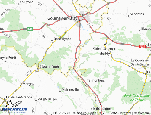 Mapa MICHELIN Neuf-Marché - ViaMichelin