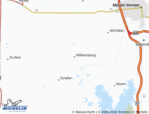 Mapa MICHELIN Williamsburg - ViaMichelin