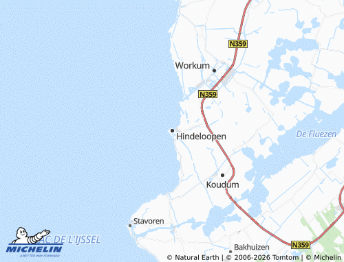 MICHELIN-Landkarte Hindeloopen - ViaMichelin