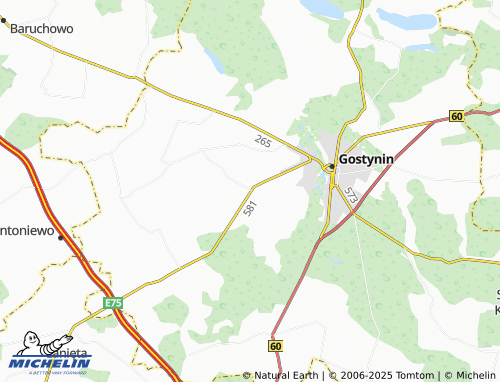 MICHELIN Kozice map - ViaMichelin