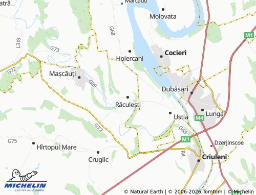 Mapa MICHELIN Răculești - ViaMichelin