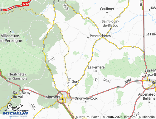 Mapa MICHELIN Montgaudry - ViaMichelin