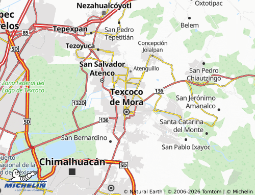 MICHELIN Santa Marpia Tulantongo map - ViaMichelin