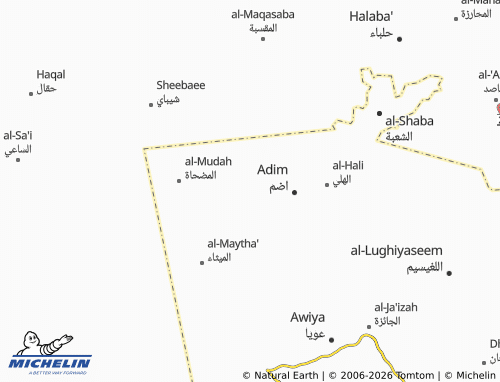 MICHELIN-Landkarte al-Gharat - ViaMichelin