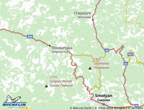 MICHELIN Vodata map - ViaMichelin