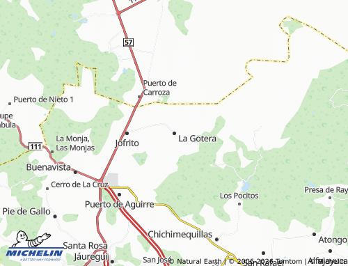 Carte MICHELIN La Gotera - ViaMichelin
