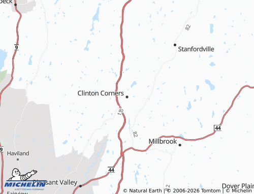 Kaart MICHELIN Clinton Corners - ViaMichelin