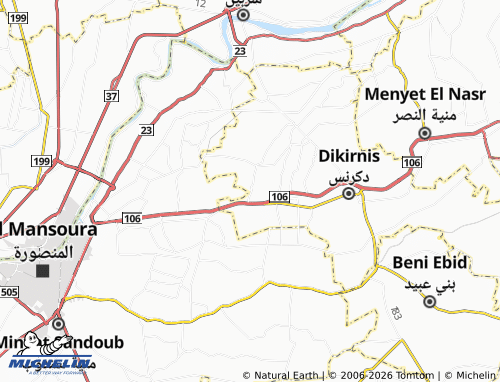 Mapa MICHELIN Kafr al-Qabab - ViaMichelin