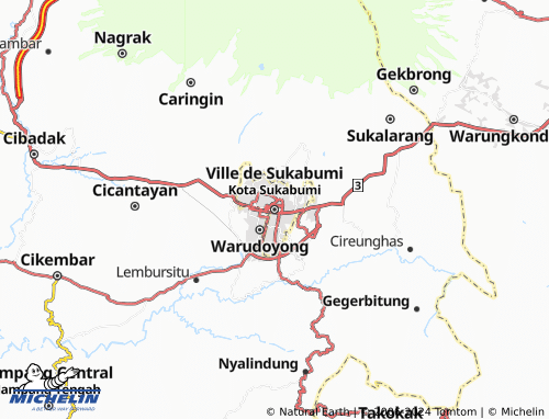 MICHELIN Sukabumi City map - ViaMichelin