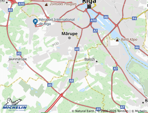 Mapa MICHELIN Tīraine - ViaMichelin