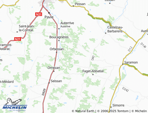 MICHELIN-Landkarte Traversères - ViaMichelin