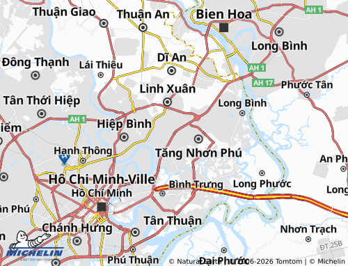MICHELIN Thủ Đức map - ViaMichelin