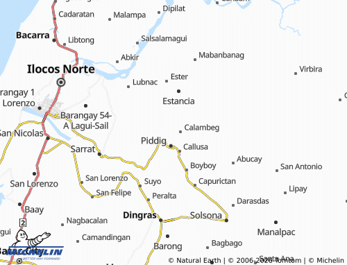MICHELIN Maab-Abaca map - ViaMichelin
