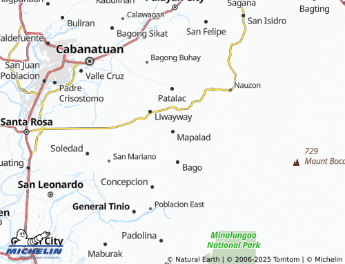 MICHELIN Mapalad map - ViaMichelin