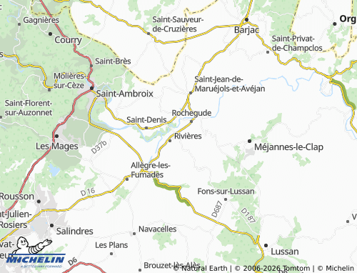 Carte MICHELIN Aubarine - ViaMichelin