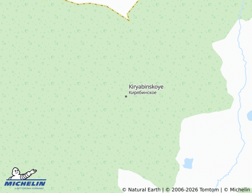 MICHELIN-Landkarte Kiryabinskoye - ViaMichelin