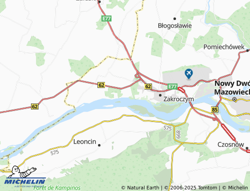MICHELIN Wólka Smoszewska map - ViaMichelin