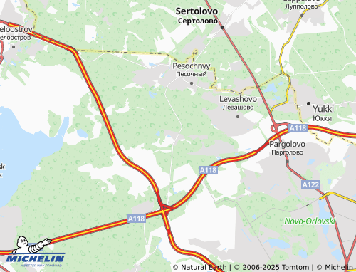 MICHELIN Novoselki territoriya map - ViaMichelin