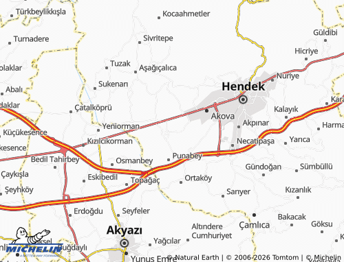MICHELIN Uzuncaorman map - ViaMichelin
