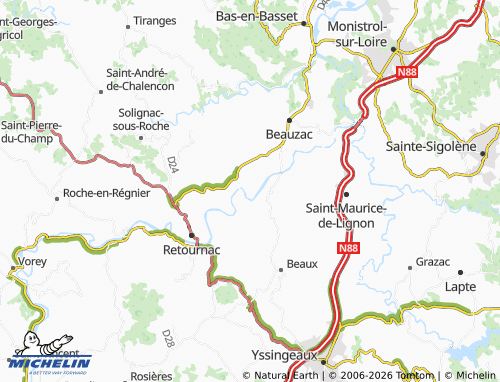 Carte MICHELIN Brenas - ViaMichelin