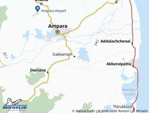 Mappa MICHELIN Irakkamam - ViaMichelin