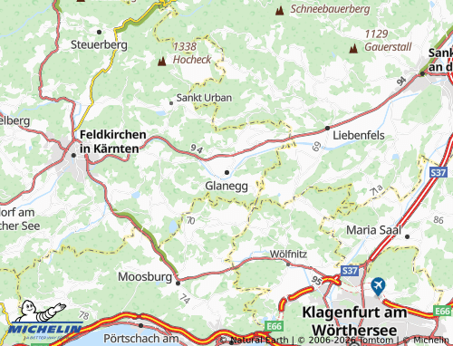 MICHELIN Glanegg map - ViaMichelin