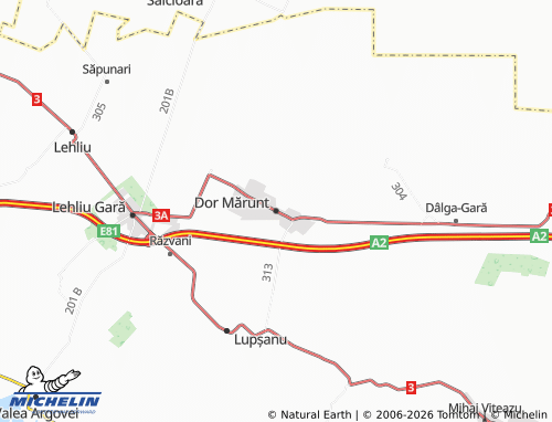 MICHELIN Dor Mărunt map - ViaMichelin