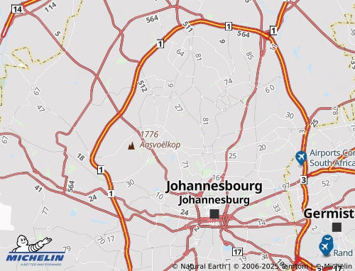 MICHELIN Victory Park Extension 24 map - ViaMichelin