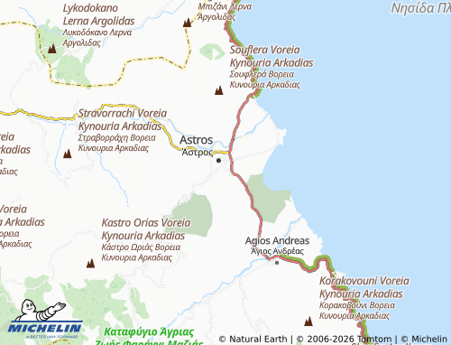 MICHELIN Cheimerini Meligoy map - ViaMichelin