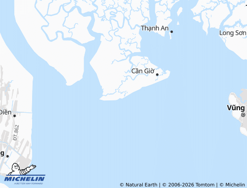 Mapa MICHELIN Long Hòa - ViaMichelin