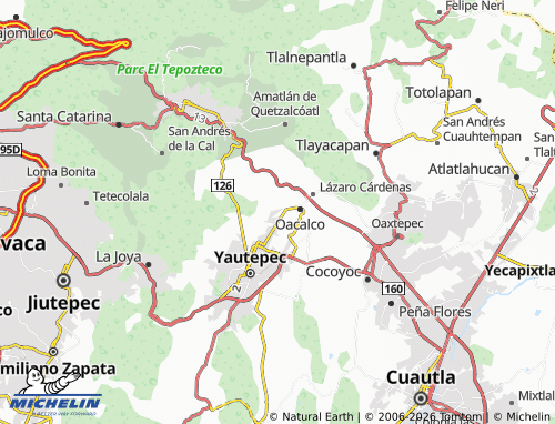 Mappa MICHELIN Los Prados Oacalco - ViaMichelin