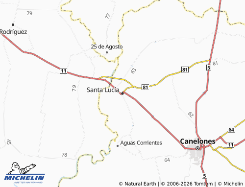 MICHELIN Santa Lucia map - ViaMichelin