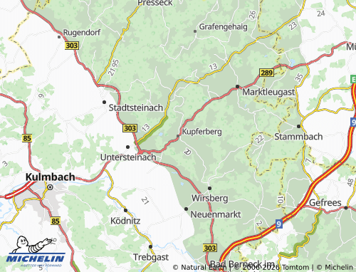 MICHELIN Kupferberg map - ViaMichelin