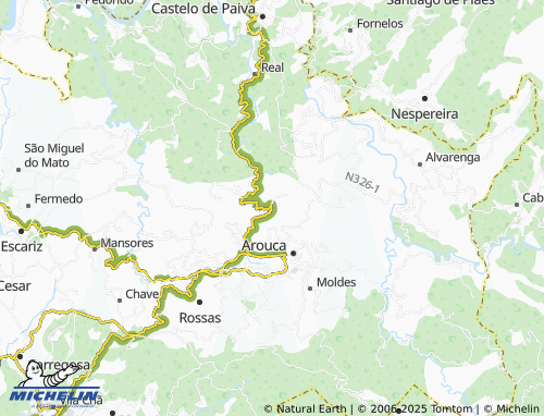 MICHELIN Ribeiro Grande map - ViaMichelin