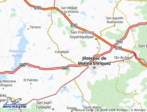 Mapa MICHELIN Agua Escondida - ViaMichelin