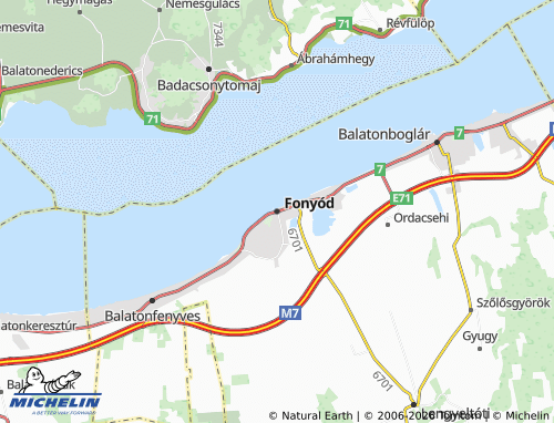 Mapa MICHELIN Fonyód - ViaMichelin
