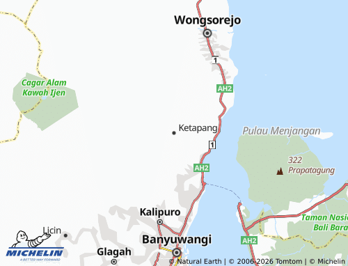 Mapa MICHELIN Ketapang - ViaMichelin