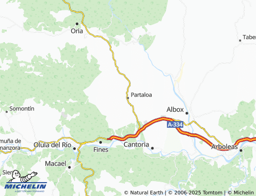 MICHELIN Partaloa map - ViaMichelin