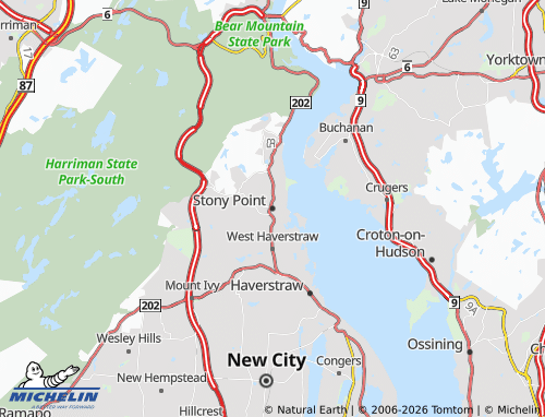 Mappa MICHELIN Stony Point - ViaMichelin