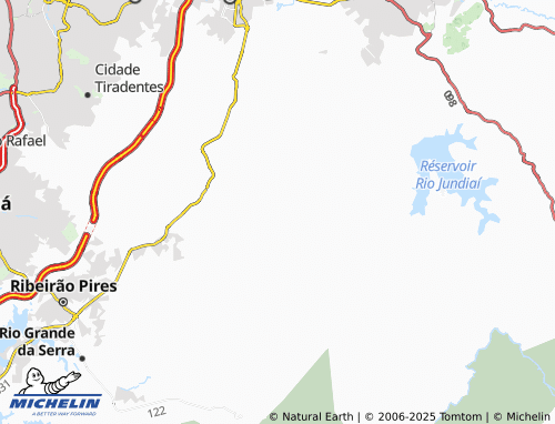 MICHELIN Estância Tijuco Preto map - ViaMichelin