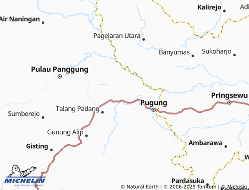 MICHELIN Banjar Agung Udik map - ViaMichelin