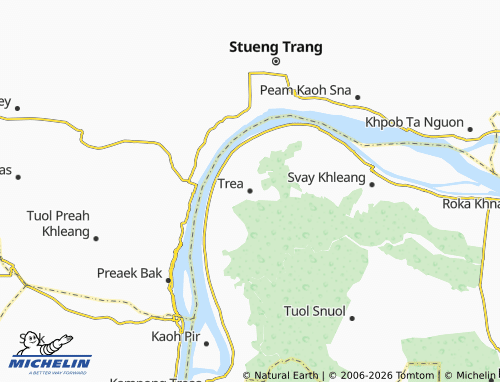Mapa MICHELIN Trea - ViaMichelin