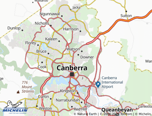 MICHELIN Dickson map - ViaMichelin