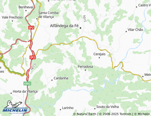 MICHELIN Sendim da Serra map - ViaMichelin