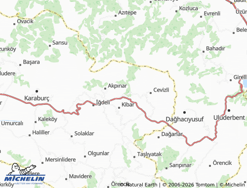 MICHELIN Ören map - ViaMichelin
