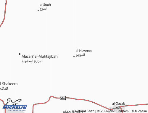Carte MICHELIN al-Huwreeq - ViaMichelin