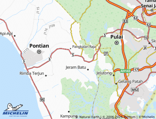 MICHELIN Kampung Masjid map - ViaMichelin