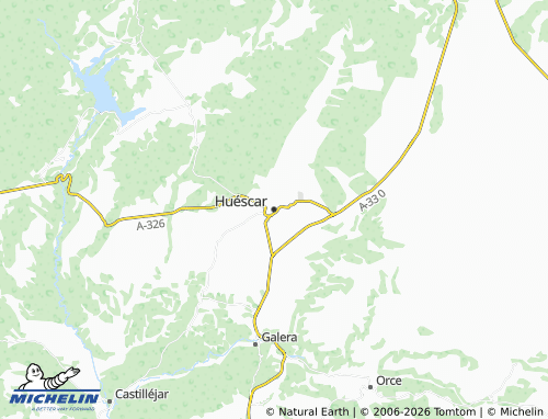 MICHELIN-Landkarte Huéscar - ViaMichelin