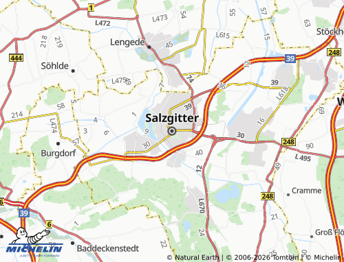 MICHELIN-Landkarte Salzgitter - ViaMichelin