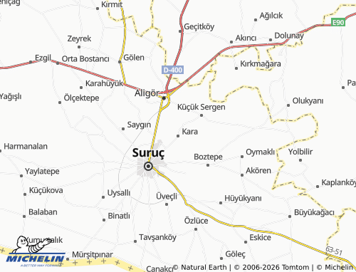 MICHELIN Kara map - ViaMichelin